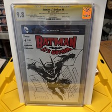 Batman Gotham Comic CGC 9.8 SS Original Art Craig Rousseau Signed & Sketched picture