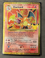 1999 Pokémon Base Set Charizard Holo 4/102 Wizards of the Coast English 30 anniv picture