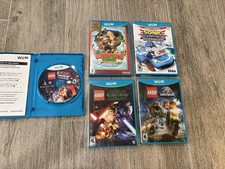 Wii U Nintendo Hames Bundle of 5 - Donkey Kong, Jurassic World, Star Wars, LEGO picture