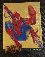 Fleer 1995 Marvel Metal Spider-Man Gold Blaster #12/18 pristine condition picture