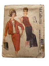 Vintage Seeing Pattern , McCall’s 6531, Size 14 34” Bust CUT picture