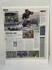 ESPN NFL 2k5 Ps2 Xbox Vintage Video Game Review Magazine Article Print Ad Art picture