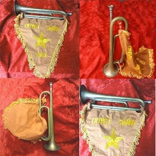 VIETNAM WAR VETERAN BRINGBACK VIETCONG /NVA BUGLE & FLAG FREE INSURED SHIPPING picture