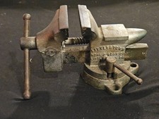 Vintage Yost No. 112 Bench Vise Littlestown PA Swivel Base/Integrated Anvil USA picture