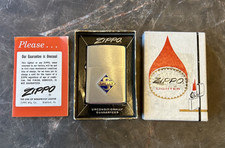 ZIPPO 1970 SKELLY GAS & OIL EMBLEM ADVERTISING LIGHTER UNFIRED IN BOX C611 picture