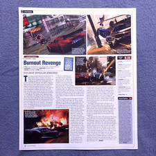 2005 Burnout Revenge Game Review Vintage Magazine Article Print picture