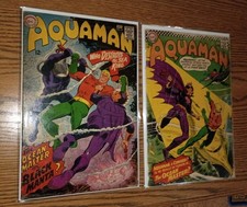 AQUAMAN #29 and 35 1st BLACK MANTA and 1st Ocean Master DC 1967 low grade picture