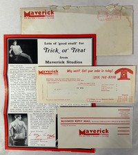 VTG GAY LGBTQ+ 1976 MAVERICK STUDIOS Male Nude Magazine Order Form Brochure Lot picture