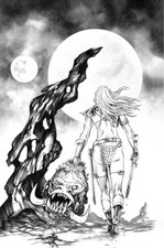 Altered States: Warlords #1 CVR L Mike Rooth B&W Virgin 1:15 picture