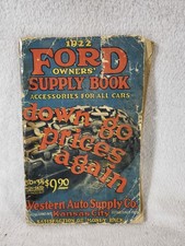 Original 1922 Western Auto Supply Co Ford Owners Supply Book Catalog Kansas City picture