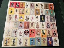 Rare Uncut Joker Card Sheet – 52 Jokers +2 Harleys (this is artist signed) picture