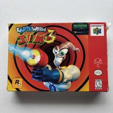 Box Earthworm Jim 3D Nintendo 64 N64 Authentic Super Rare Retro Original picture