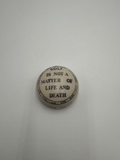 Golf Is Not A Matter Of Life Or Death…It's Much More Important  Paperweight Gift picture