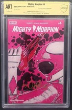 Mighty Morphin Power Rangers #4 CBCS ART Signed Catherine Sutherland Sketched  picture