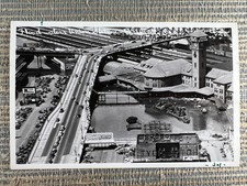 RPPC Flood Waters Union Station Train Portland Oregon Aerial Postcard picture