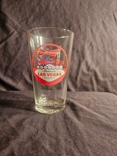 Budweiser Welcome to Fabulous Las Vegas Pint Glass Bowtie Logo picture