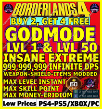 🔥BORDERLANDS 4✨WEAPONS MODDED LEVEL 1 ONE GEAR MODDED ✴️ GODMODE ✅PC-PS-XBOX✨UP picture