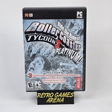 RollerCoaster Tycoon 3: Platinum Roller Coaster (PC CD-ROM) CIB COMPLETE picture