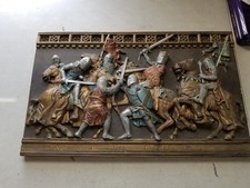 BATTLE OF EVESHAM 1205 PRINCE EDWARD 1205   Marcus Designs Medieval Wall Plaque picture