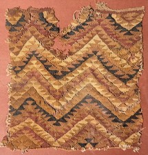 Framed Pre-Columbian Embroidered Textile Peru Chancay or Chimu Nazca Wari picture