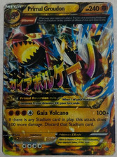 Primal Groudon EX Custom Proxy Pokémon Card ?  (Gaia Volcano) Pre-Owned picture