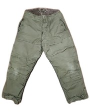  VTG 1940s WWII US Army Air Force Type A-9 Heavy Flight Pants Alpaca Lined 40 picture