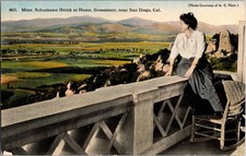 Mme. Schumann Heink at Home Grossmont San Diego Postcard c1930 picture