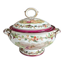 Antique Victorian Cherub Scenic Covered Tureen picture