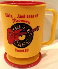 Vintage, VERY RARE, 1986 McDonald's Travel Mug, McRock & Roll Cafe - BRAND NEW picture
