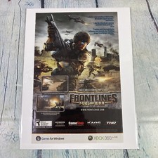 2008 Frontlines Fuel of War Video Game Print Ad/Poster Promo Art Magazine Page picture