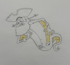 SpongeBob SquarePants The Flying Dutchman Production Drawing Arghh picture