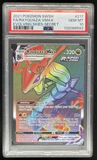 2021 Pokemon Sword & Shield Evolving Skies #217/203 Rayquaza VMAX PSA 10 picture