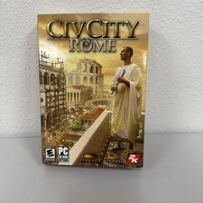 CIVCITY ROME PC GAME COMPLETE MANUAL DVD ROM 2K GAMES FIREFLY STRATEGY SIM VGC picture