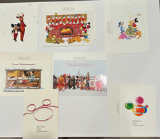 WALT DISNEY PRODUCTIONS CORPORATE CHRISTMAS CARDS 10 From the 1980's picture