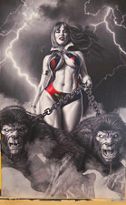 Vampirella #1 Cover ZJ 1:30 Mark Spears Noir Virgin Variant picture