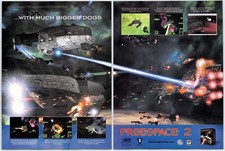 Freespace 2 - PC Game - Vintage Original Print Ad/Poster Interplay Promo 1999 picture