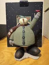 Coyne's & Company Williraye Studio Snowman Figurine Resin Painted Boxed 11in picture