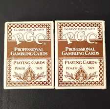 Hoyle PGC 2 Decks El Rancho Casino Las Vegas Professional Gambling Cards Used picture