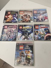 Lot x 7 PS3 LEGO Games - Batman Hobbit Avengers Jurassic World Star Wars Avenger picture