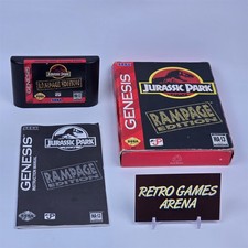 Jurassic Park Rampage Edition (Sega Genesis) Cardboard CIB COMPLETE picture