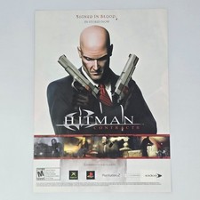 Hitman Contracts Xbox PS2 Signed in Blood Print Ad/Poster Promo Art picture