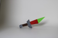 Poison Dragon Dagger Display Replica - OSRS Old School Runescape Sword picture