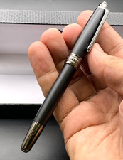 Montblanc Meisterstück Classique 163P Matte Black Silver Rollerball Pen New Box picture