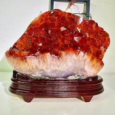 21.69lb Natural citrine geode quartz cluster crystal Cathedrals specimen Healing picture