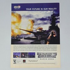 Warship Gunner 2 PlayStation 2 PS2 Future Print Ad/Poster picture