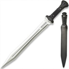 Honshu Gladiator Sword, Leather Belt Sheath, Modern Gladius Design, 25