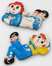 Bobbs-Merrill 1977 Raggedy Ann & Andy Plastic Wall Plaque Wall Mounted picture