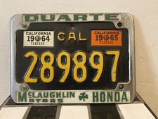 1963 - CALIFORNIA - MOTORCYCLE - LICENSE PLATE picture