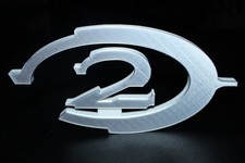 Halo 2 3D printed Logo Sign Wall Desk Shelf Art picture
