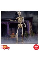 Giant Skeleton 12 FT Sized Skelly LifeEyes LCD Eyes Halloween Decoration Decor picture